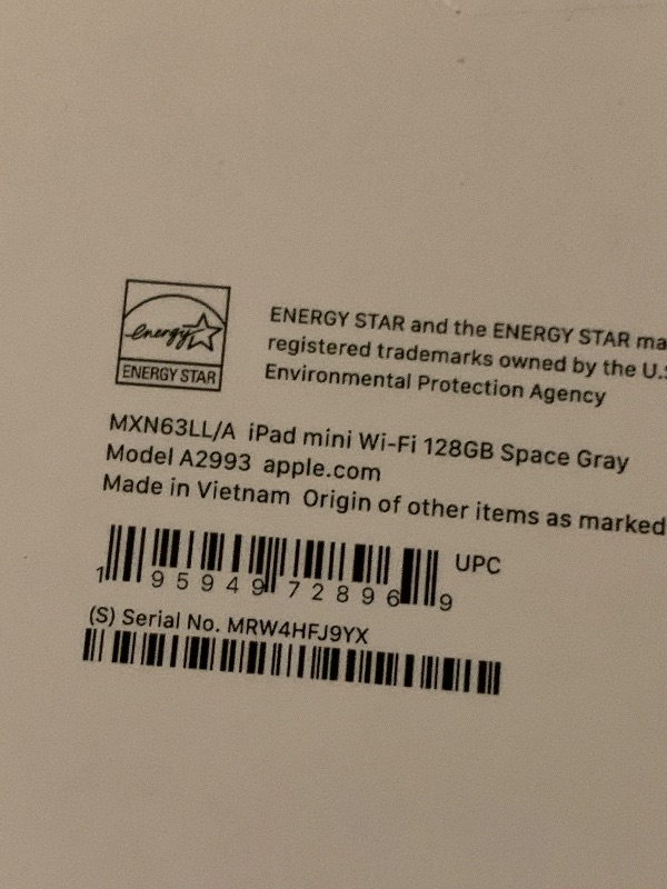 Photo 1 of Apple iPad mini (A17 Pro): Apple Intelligence, 8.3-inch Liquid Retina Display, 128GB, Wi-Fi 6E, 12MP Front/12MP Back Camera, Touch ID, All-Day Battery Life — Space Gray