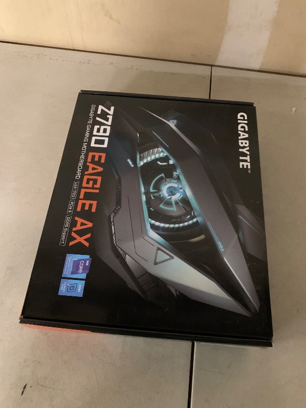 Photo 1 of GIGABYTE Z790 Eagle AX LGA 1700 ATX Motherboard, Support Intel Core 14th/13th/12th Gen, DDR5, 12+1+1 Power Phase, 3X M.2, PCIe 5.0, USB-C 3.2, WIFI6E, 2.5GbE, Q-Flash, EZ-Latch, RGB Fusion