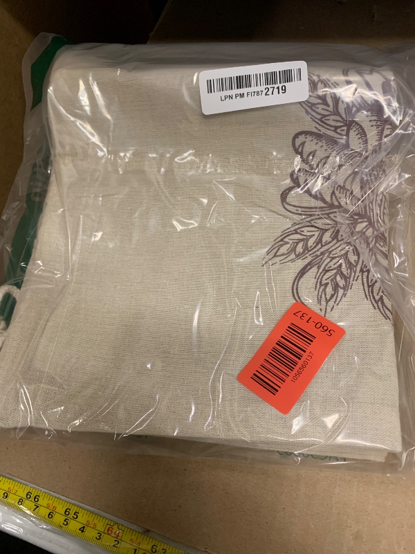 Photo 1 of 2 Pack of Reusable Bread Bags, Natural Linen Bag for Homemade Bread, Reusable Bags with Liner, Drawstring Linen Bag for Sourdough Storage (15.7" x12")