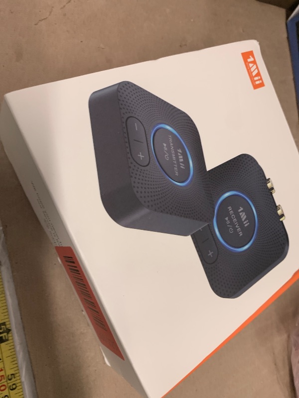 Photo 1 of 1Mii 2.4GHz Wireless Audio Transmitter Receiver Set for TV, 260Ft/80M Long Range 25ms Low Latency with AUX RCA in/Out,Wireless Audio Adapter for TV PC Powered Speaker Amplifier Soundbar