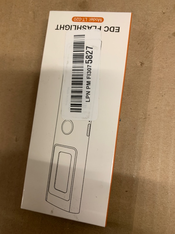 Photo 1 of 3IN1 EDC Pocket LED Flat Flashlight, USB-C Rechargeable 500 Lumens Compact Bright Handheld Flash Lights, Aluminum Alloy Material with Magnet for Hiking Work and Emergency (Orange)