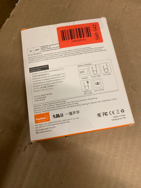 Photo 1 of 1Mii Bluetooth 5.3 Transmitter Receiver for TV to Wireless Headphones, Dual Link AptX Adaptive/Low Latency/HD Audio, Aux Adapter for Home Stereo, Airplane, Boat, Gym