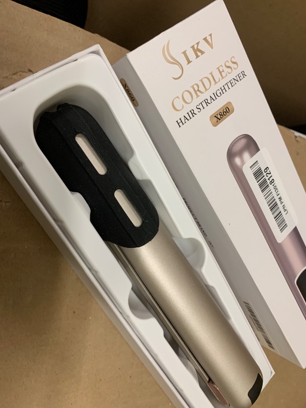 Photo 1 of 2-in-1 Cordless Hair Straightener and Curler, Portable Mini Flat Iron with Rechargeable, Mini Curling Iron for Travel, Gold