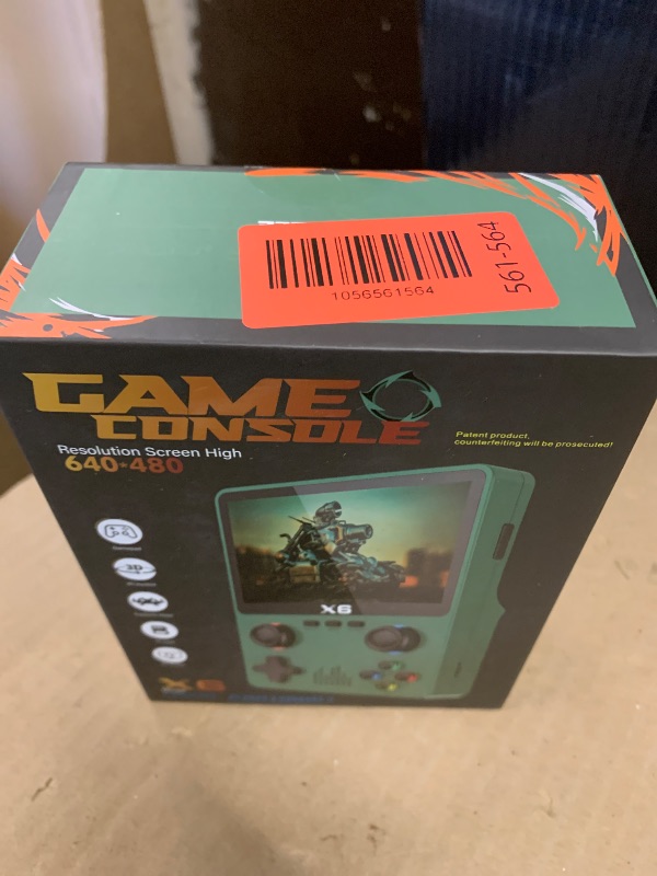 Photo 1 of Retro Handheld Game Console with 32G Card Support 11+ Emulators, 3.5-inch IPS Screen, Portable Retro Gaming Console Supports 10,000+ Games and TV Outputs (Green)