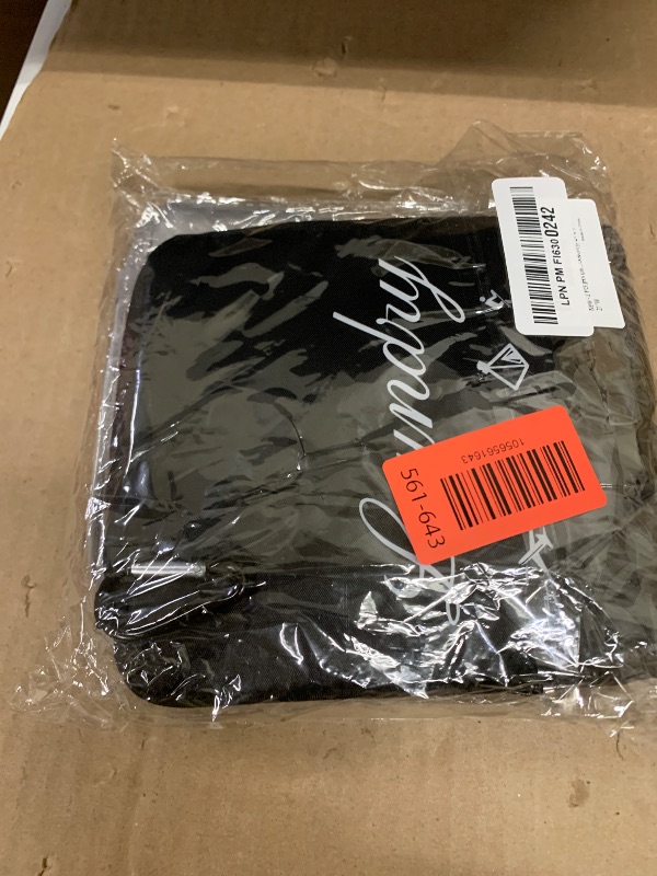 Photo 1 of 2 Pcs JHX Travel Laundry Bags, Dirty Clothes Organizer?Upgraded?with Handles and Aluminum Carabiner for Travel, Camp, Fitness, and Students (Black&Grey) 24"L x 21"W