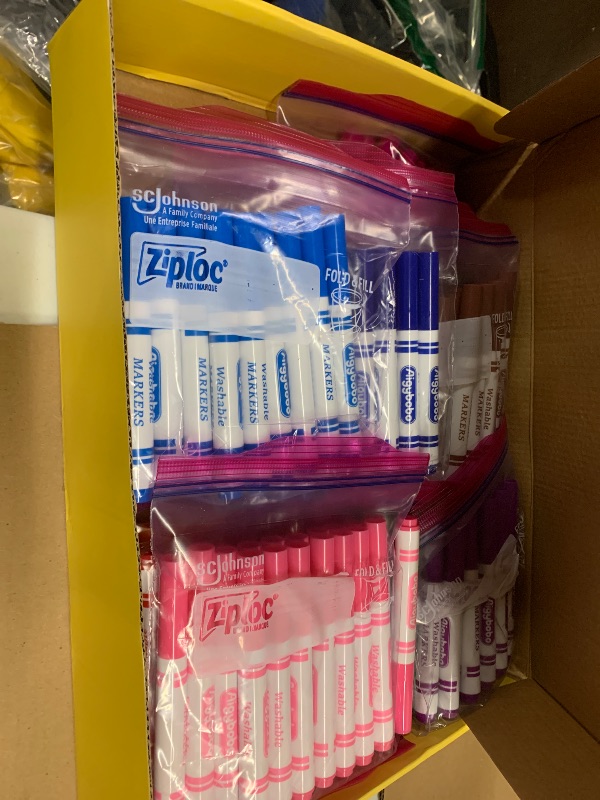 Photo 1 of Aigybobo 240 Count Washable Markers Bulk, 12 Assorted Colors, Broad Line Conical Tip Coloring Marker for Kids, Markers Bulk Pack for Classroom, School Art Supplies & Back to School Supplies