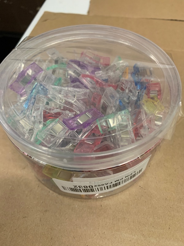 Photo 1 of 150 PCS Multipurpose Sewing Clips, Clips for Sewing, Quilting Clips for Fabric Sewing Binding Crafting, Assorted Bright Colors