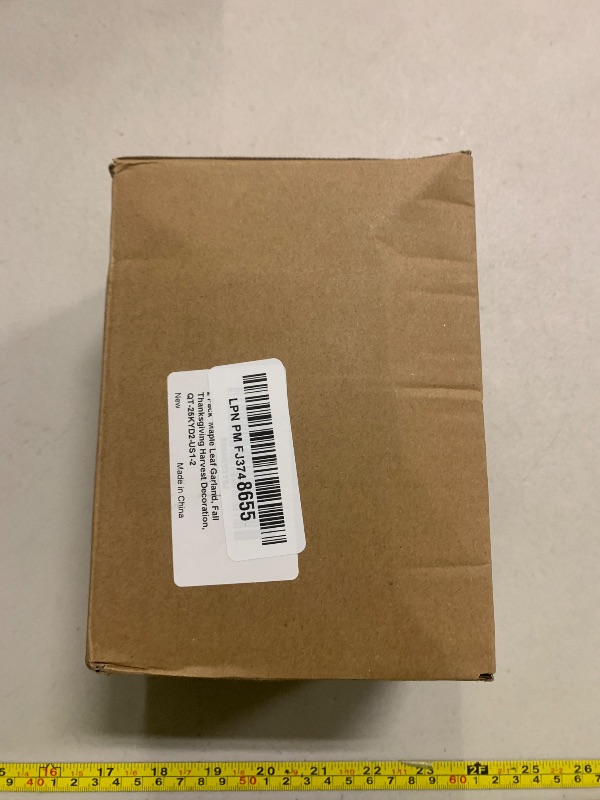 Photo 1 of 2 Pack 6 Ft Thanksgiving Decorations Fall Garland Maples Leaves Garlands Artificial Autumn Foliage Garlands Thanksgiving Garland for Home Farmhouse Porch Wedding Table Mantle Fireplace Party Christmas