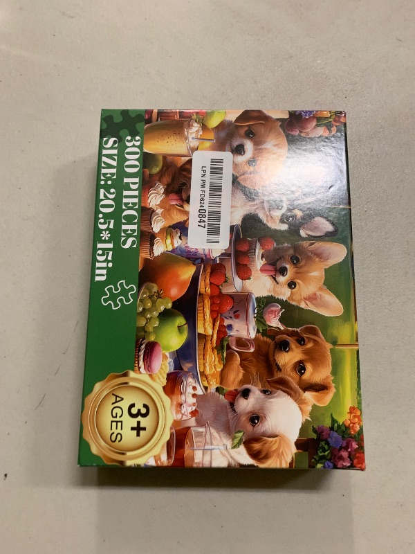 Photo 1 of 300 Piece Puzzles for Adults, Jigsaw Puzzles 300 Pieces for Adults Kids Dog Puzzle Adult Puzzle 300 Piece Recycled Cardboard Challenging Puzzles Game Family Activity Birthday Gift 20.5x15inch