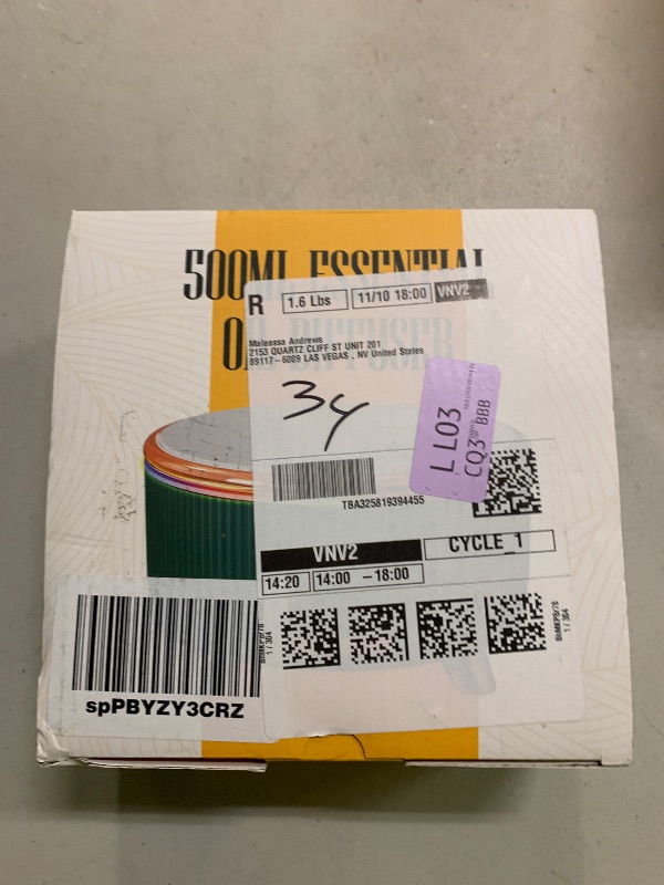 Photo 1 of 20-Hour Long-Lasting Aromatherapy, 500ML Large Essential Oil Diffuser: Ultrasonic Cool Mist Humidifier with Remote, 7 Color Lights, Timer, Auto-Off for Home/Bedroom/Yoga (Minimalist White)