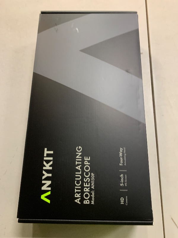 Photo 1 of Anykit 360° Articulated Engine Endoscope, Aviation Hole Sight with 0.25" Convertible Snake Camera, 5" IPS Video Check Camera with Light for Mechanic Maintenance Technician - 3.28'