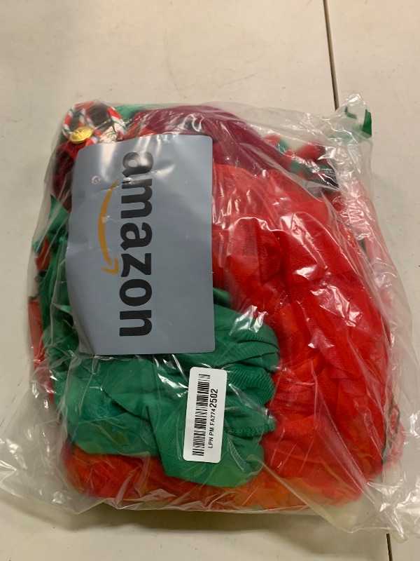 Photo 1 of Bordazor Girls Elf Costume Dress and Hat - Santa Helper Elf Costume for Girls (5-6 Years)