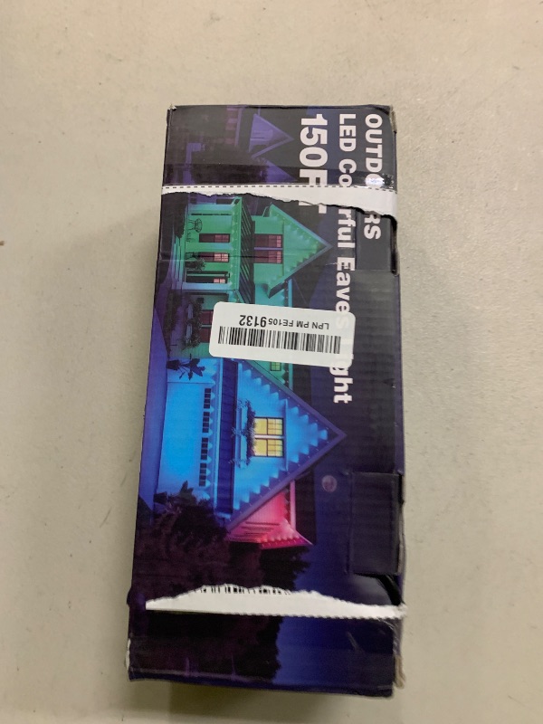 Photo 1 of 150FT Permanent Outdoor RGB Lights - Waterproof Smart LED Eaves Lights with App/Remote Control, Music Sync & DIY Scenes, Perfect for Christmas, Halloween, Parties & Daily Decor, Ideal for House Roof