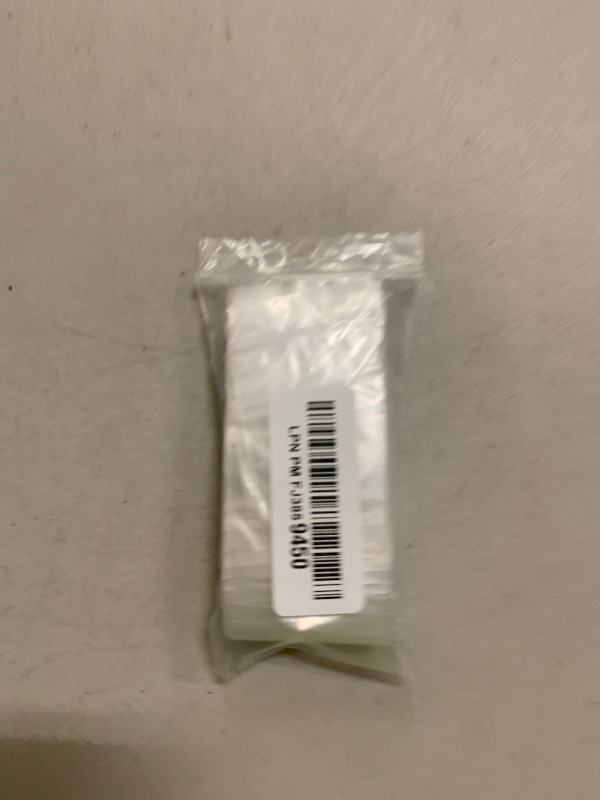 Photo 1 of 1.5" x 1.5" Mini Zip Bags, 100 Pack, Clear Plastic Reclosable Tiny Zipper Baggies with White Block for Writing, 2.5 Mil, for Packaging & Storing Jewelry, Pills, Beads & Seeds - GPI