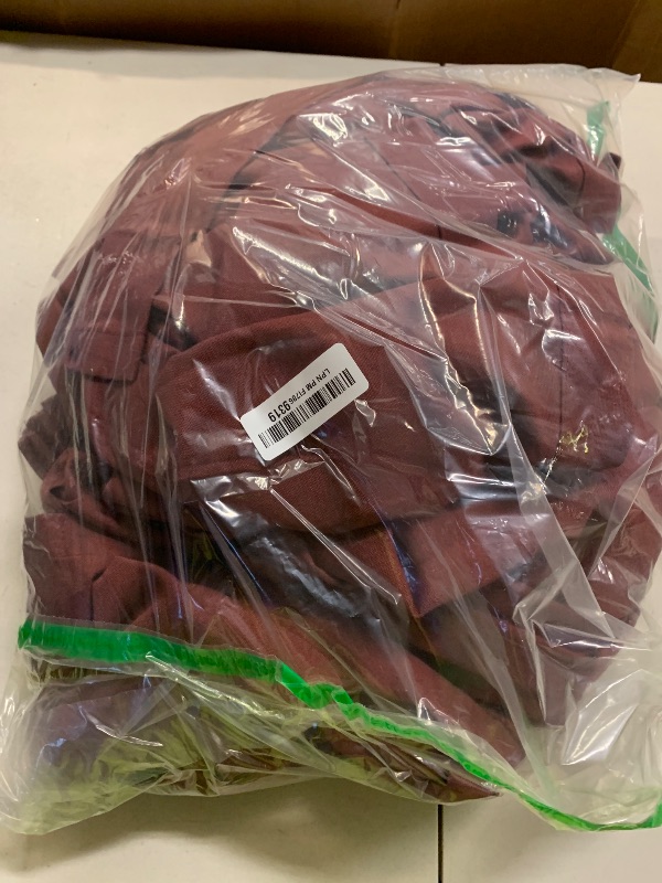 Photo 1 of Aersas Burgundy Pinch Pleated Linen Curtains 90 Inch Length 2 Panels for Living Room Bedroom Semi Sheer Window Curtain Boho Neutral Back Tab Pinch Pleat Drape with Hooks 40x90