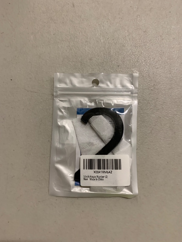 Photo 1 of 3 Inch Modern House Number, Self Adhesive Unique Mailboxes for Outside for Apartment Door Farmhouse Office Hotel, Address Numbers and Letters, Frosted Matte Black Acrylic House Number 2