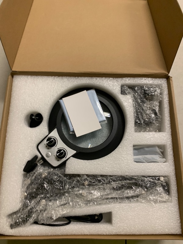 Photo 1 of 12X Magnifying Glass with Light Hands Free, 2025 New Upgrade Infinite Color and Brightness Magnifying Desk Lamp & Clamp, 2-in-1 LED Lighted Magnifier Stand for Craft Reading Hobby Close Work