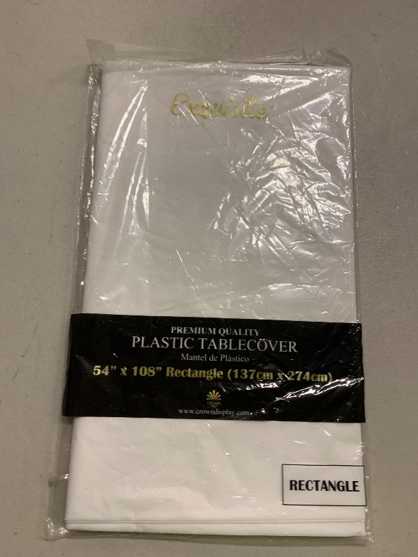 Photo 1 of *Premium* White table cover 54 x 108