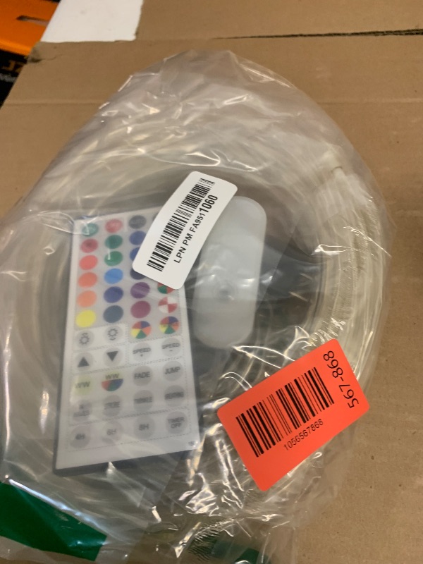 Photo 1 of 200ft Outdoor Rope Light, IP68 Waterproof 25 Color Changing String Lights with 149 Modes, Warm White & RGB LED Multicolor Twinkle Fairy Tube Lights for Indoor & Outside Railing, Balcony, Patio Decor