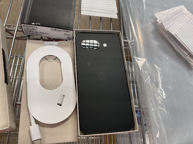 Photo 1 of Google Pixel 9a with Gemini - Unlocked Android Smartphone with Incredible Camera and AI Photo Editing, All-Day Battery, and Powerful Security - Obsidian - 256 GB