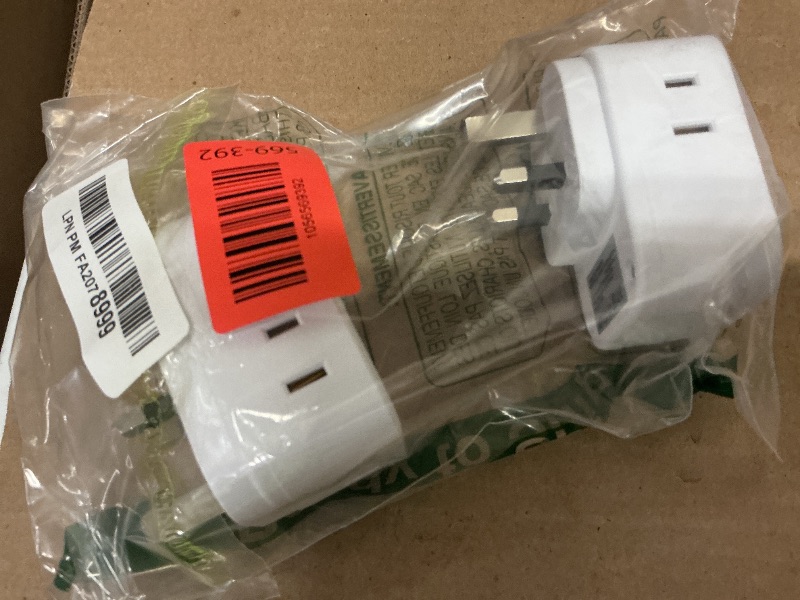 Photo 1 of 2 Pack US to UK Ireland Travel Plug Adapter, HANYCONY Type G Plug Adapter 4 Outlets 4 USB Ports (2 USB C), UK Power Adapter Converter for USA to London Dubai England Scotland British Kenya Hongkong