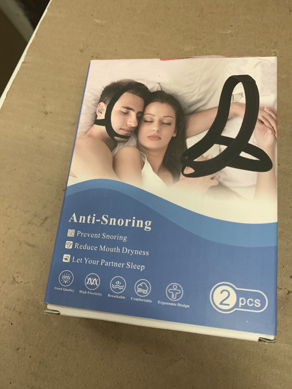 Photo 1 of 2 Pack Anti Snoring Chin Strap for Sleeping, Adjustable Jaw Support Strap to Keep Mouth Closed, Soft Snoring Solution for Men Women, Stops Snoring Dry Mouth, Comfort Fit Nighttime Sleeping