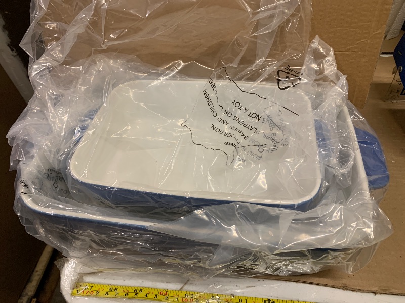 Photo 1 of 2pcs only.  Culivora Casserole Dishes for Oven: Ceramic Rectangular Baking Dish, 14.5''/10.5'' Lasagna Pans, Bakeware Sets for Cooking, Kitchen, Cake Dinner, Banquet and Daily Use, Blue