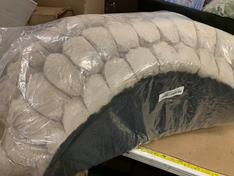 Photo 1 of BALANCE Luxury Donut Dog Bed, 30 Inches Round Dog Bed Medium Size Dogs Washable, Orthopedic Calming Dogs Bed for Pets with Anti-Slip Bottom, Oatmeal