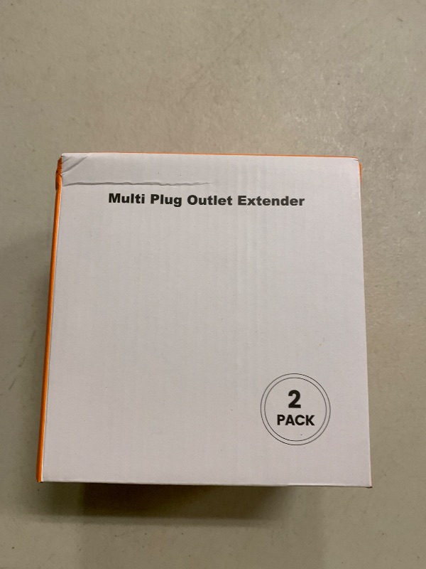 Photo 1 of 2 Pack Outlet Extender Surge Protector, 6 Outlet Splitter with 4 USB Outlet (2 USB A,2 USB C), 3Sided Power Strip with Adapter Spaced Outlets for Home, Office, Travel(White)