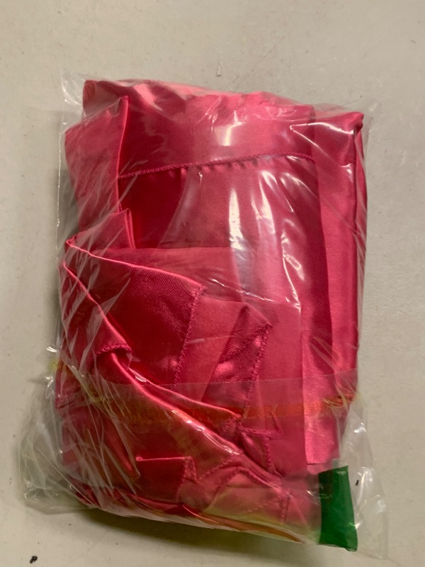 Photo 1 of 10-Pack Hot Pink Satin Table Runner 12 x 108 Inch Long Fuchsia Bright and Smooth Silk Fabric Table Runner for Wedding Banquet Birthday Party Decoration