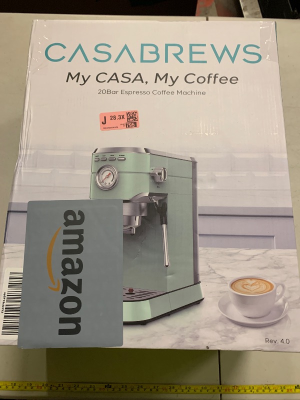 Photo 1 of CASABREWS CM5418 Espresso Machine 20 Bar, Cappuccino Machine with Milk Frother Steam Wand, Stainless Steel Espresso Coffee Machine, Gift for Grandma or Wife, Gift for Girlfriend, Pastel Green