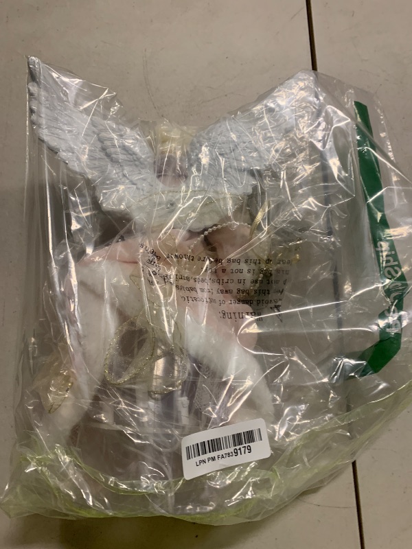 Photo 1 of Yinns Angels Tree Toppers Christmas Decorations,13-Inch Angel Tree Topper for Christmas Ornament Indoor Home Table Top Decor, Pink