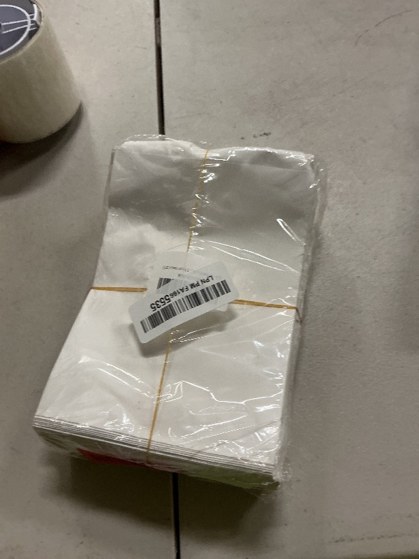 Photo 1 of 200 Pack White Kraft Paper Bags, 5" x 7.5", Gift Cards, Gift Candy, Cookies, Donuts, Crafts, Party Favors, Sandwiches, Jewelry Goods, Snack Bags, Flat Gift Bags (White, 5x7.5 Inch (Pack of 200))