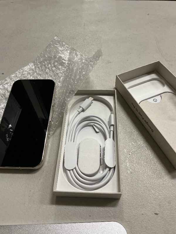 Photo 1 of Google Pixel 10 Pro - Unlocked Android Smartphone - Gemini AI Assistant, Triple Rear Camera System, Fast-Charging 24+ Hour Battery, and 6.3" Super Actua Display - Porcelain - 128 GB (2025 Model)