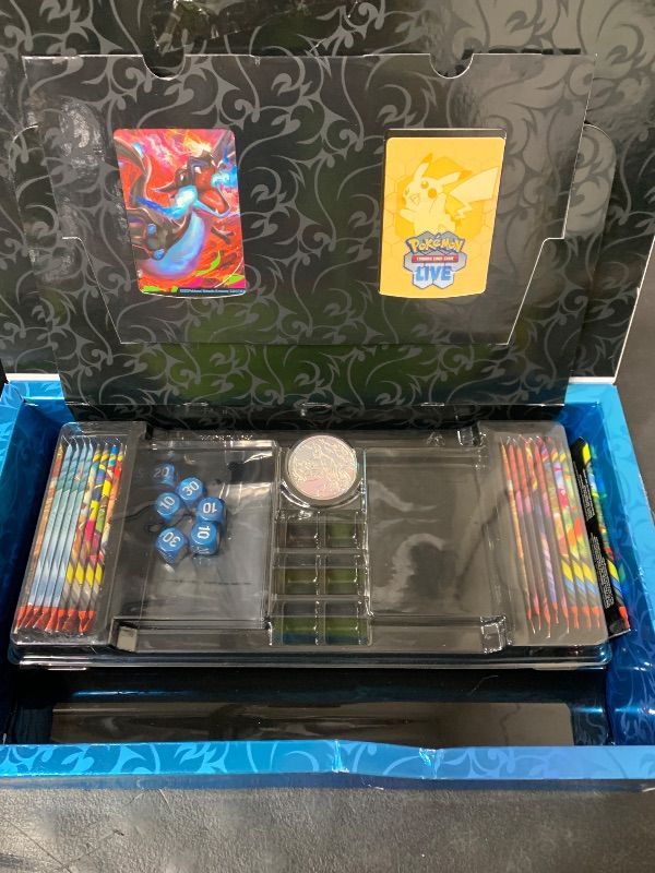 Photo 1 of Pokémon TCG: Mega Charizard X ex Ultra-Premium Collection-------missing pieces---------------------------damaged------------------------------