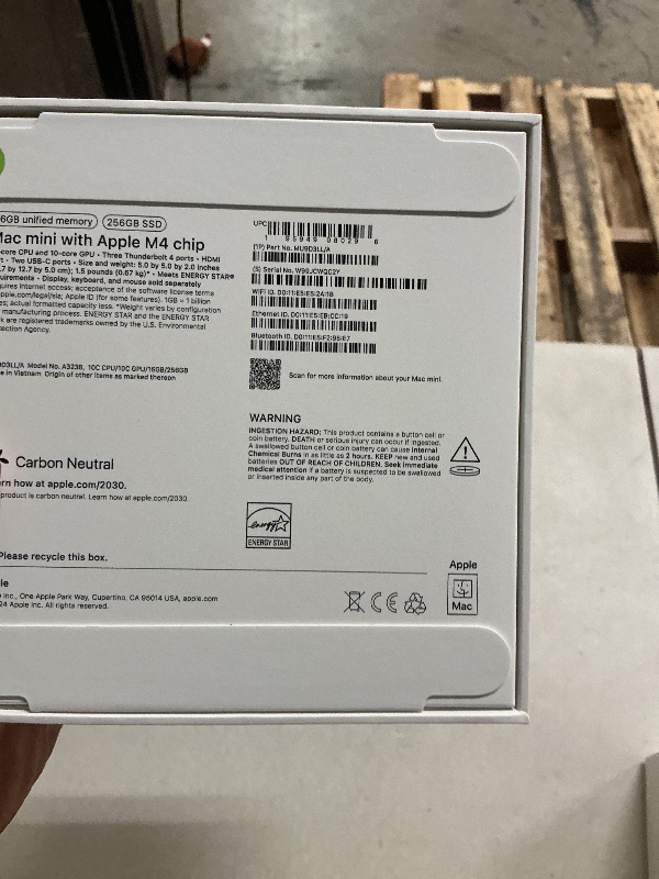 Photo 1 of Apple 2024 Mac mini Desktop Computer with M4 chip with 10?core CPU and 10?core GPU: Built for Apple Intelligence, 16GB Unified Memory, 256GB SSD Storage, Gigabit Ethernet. Works with iPhone/iPad