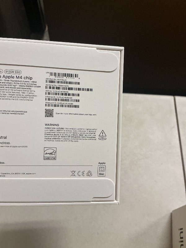 Photo 1 of Apple 2024 Mac mini Desktop Computer with M4 chip with 10?core CPU and 10?core GPU: Built for Apple Intelligence, 24GB Unified Memory, 512GB SSD Storage, Gigabit Ethernet. Works with iPhone/iPad