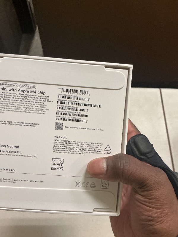 Photo 1 of Apple 2024 Mac mini Desktop Computer with M4 chip with 10?core CPU and 10?core GPU: Built for Apple Intelligence, 16GB Unified Memory, 256GB SSD Storage, Gigabit Ethernet. Works with iPhone/iPad