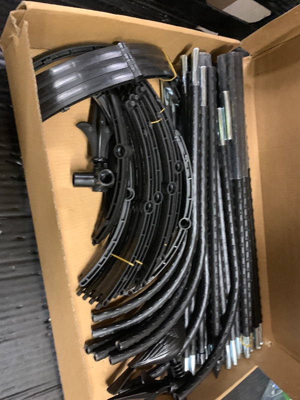 Photo 1 of 2 Pcs Garden Trellis for Climbing Plants, 6.2 Ft Rustproof Metal Pipe with Heavy Duty Plastic Coated, Garden Outdoor Indoor Potted Plant Support, Obelisk Garden Trellis for Climbing Vine