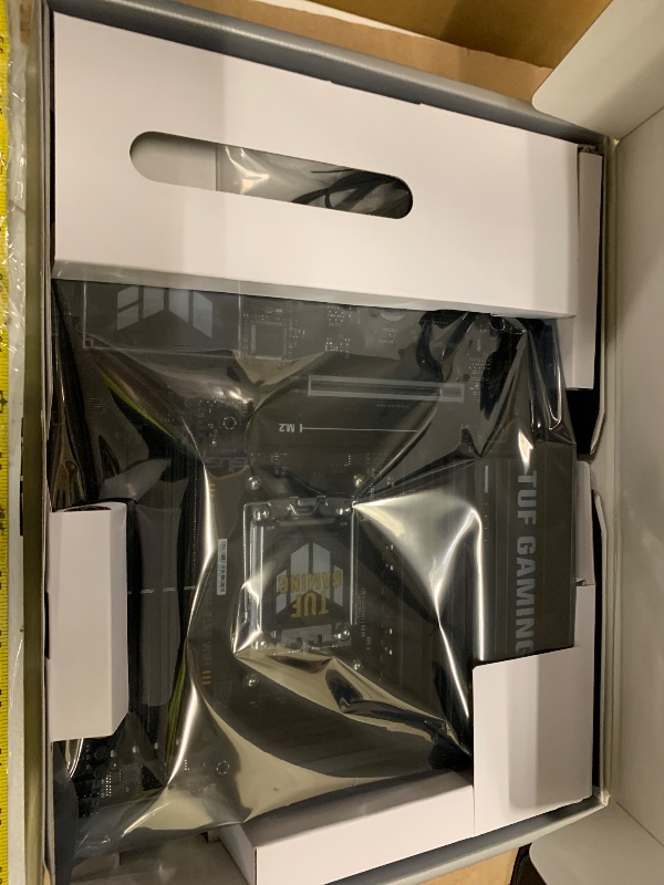 Photo 1 of *SEE CLERK NOTES* ASUS TUF Gaming B650E-PLUS WiFi AMD B650 ATX Motherboard, 12+2+1 80A DrMOS Power Stages, DDR5, PCIe 5.0 Ready, 3X M.2, Wi-Fi 6E, 2.5Gb LAN, DisplayPort, HDMI™, USB Type-C, BIOS Flashback, Aura Sync