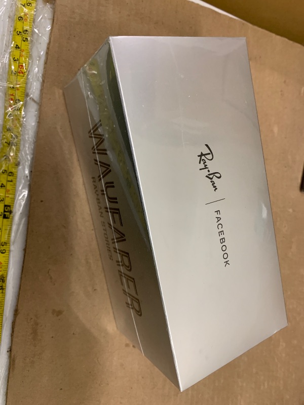 Photo 1 of Ray-Ban Stories | Wayfarer Square Smart Glasses, Shiny Blue/Dark Blue Polarized, 50 mm