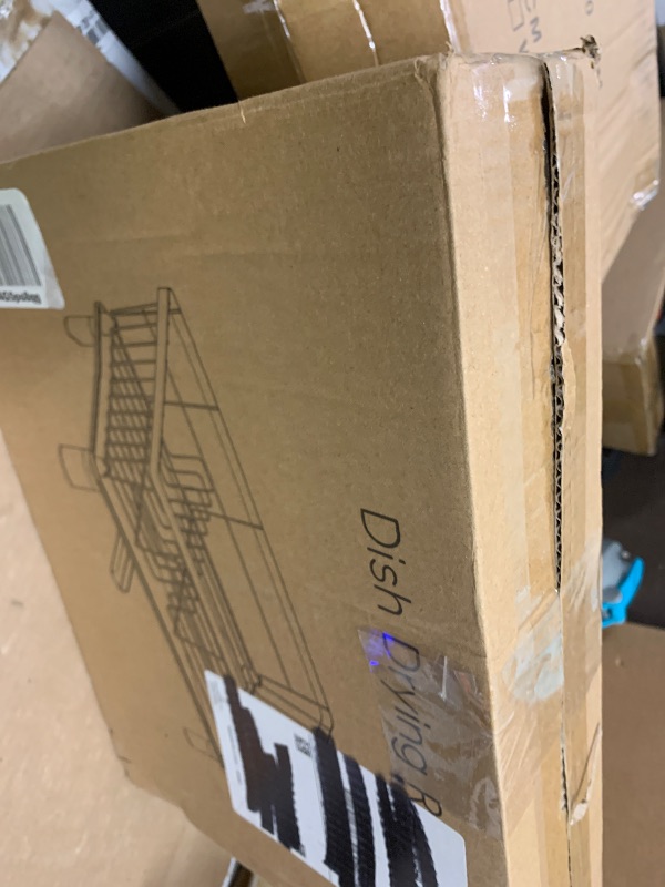 Photo 1 of CosyPic Dish Drying Rack for Kitchen Counter, Stainless Steel Drainer Anti Rust, Smart Drainage System Drainboard with Detachable Cutlery Holder, Handwash Dish Helper for Home, Apartment Space Saving