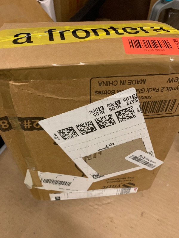 Photo 1 of 2 Pack Glass Milk Bottle with 2 Dispenser Caps, 100% Airtight Heavy Duty Screw Lid. 32 Oz Reusable Glass Water Jug with 3 Lids! Breast Milk Pitcher, Buttermilk, Nut, Juice, Syrup, Coffee Creamer