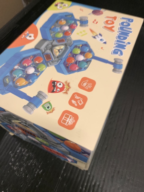 Photo 1 of 3-Player Whack Game Mole Toy for Ages 3+, Early Learning Toy with Lights & Sounds, Interactive Pounding Hammer Toy with 3 Game Modes, Perfect for Families with Multiple Kids of Different Ages