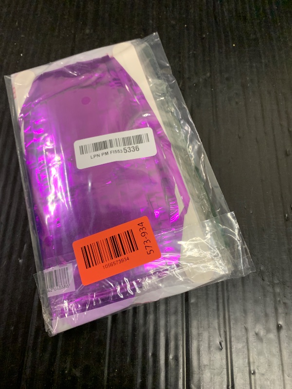 Photo 1 of 2 Pack Purple Backdrop Tinsel Streamers Foil Fringe Backdrop Halloween Party Decorations Purple Backdrop Curtain Birthday Graduation Bachelorette Christmas New Year Party Decorations