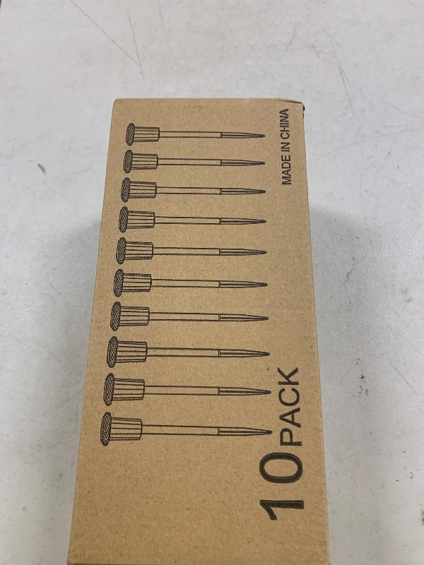 Photo 1 of DenicMic Solar Lights Outdoor 10 Pack Waterproof 6000K Cold White LED Stainless Steel Stake for Pathway Yard Garden Driveway Solar Powered Outside Decor