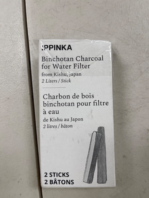 Photo 1 of Binchotan Charcoal - Water Purifying Sticks for Great-Tasting Water from Kishu, Japan - Each Stick Filters up to 2 Liters of Water - 2 Sticks