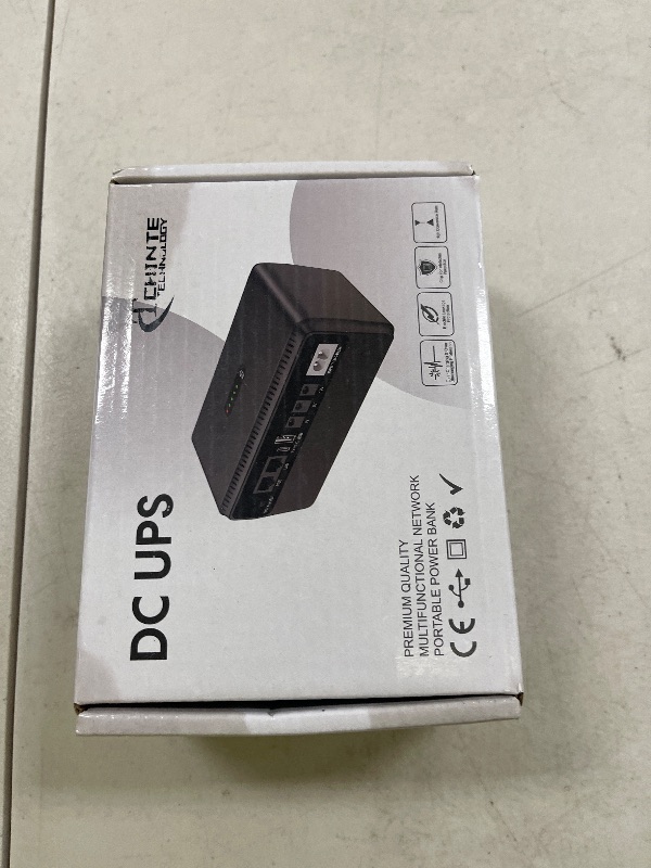 Photo 1 of CHINTE Mini UPS 16000mAh, Uninterruptible Power Supply with POE 15V/24V Output DC 5V/9V/12V USB Type-C for Router,Modem,Security Camera,Phone,LED Light