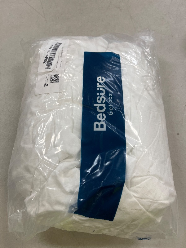 Photo 1 of Bedsure Duvet Cover Twin/Twin XL Size - 2 Pieces Prewashed Cotton-Like Extra Soft Bedding Set, Includes 1 Twin Duvet Cover 68x90 Inches with Zipper Closure & 1 Pillow Sham, White, No Comforter