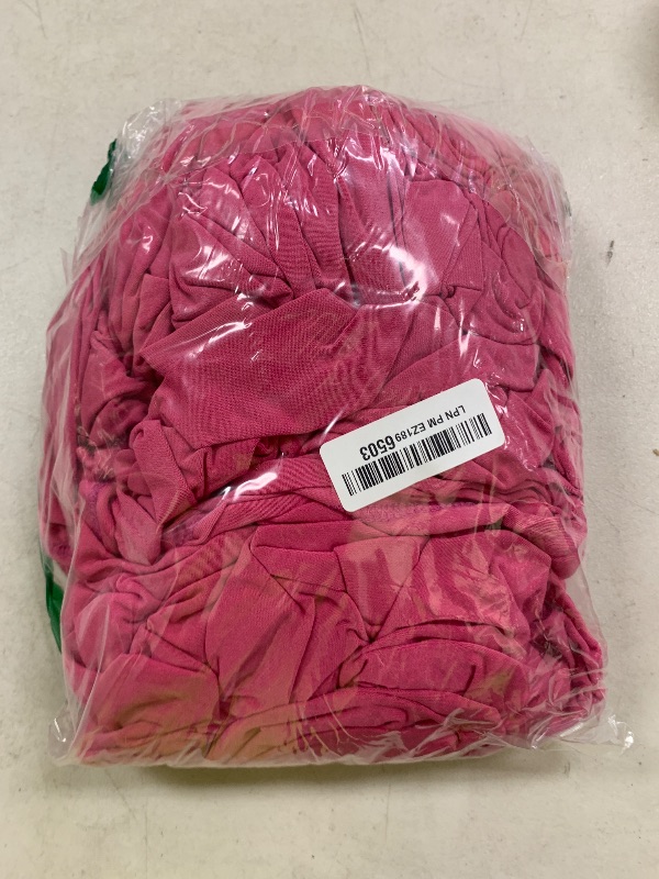 Photo 1 of Heochy 2 Pack 6FT Table Cloth for Rectangle Tables - Hot Pink Tablecloth Rectangular Fitted Stretch Spandex Table Covers 6 ft for Birthday, Cocktail, Wedding, Banquet Valentines Party